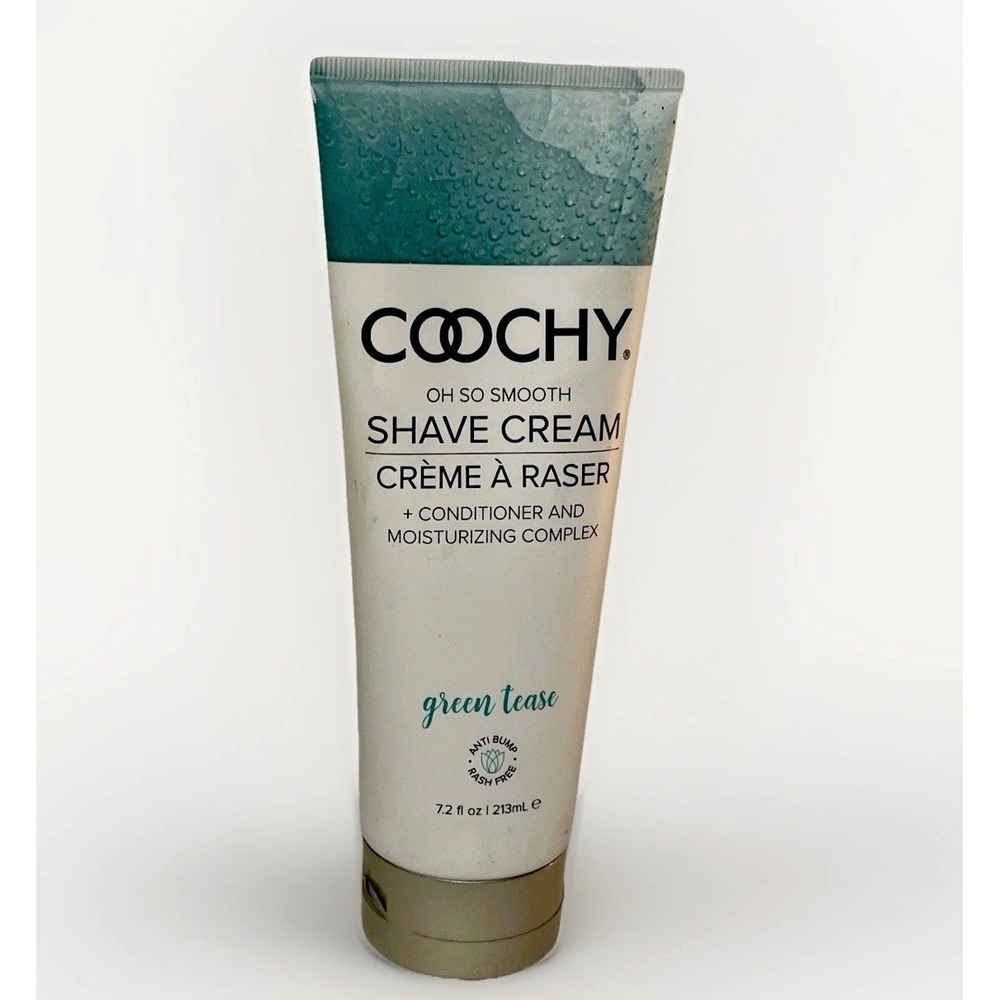 Coochy Cream Green Tease 7.2oz NEW Smooth Intimate Shave Cream Bikini Area